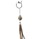Chipstone & Leather Tassel Keychain